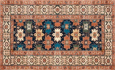 Tapete Capacho Persa Floral 75x45